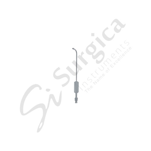 Eicken Suction and Irrigation Cannula Strongly Curved 2.5 mm Ø 