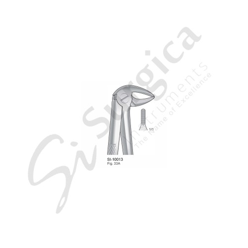Extracting Forceps, English Pattern Fig. 33A Lower Roots, Slender Jaw