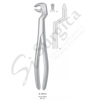 Extracting Forceps, English Pattern ROUTURIER 22 ½ L Lower Molars and Wisdom Teeth, Left
