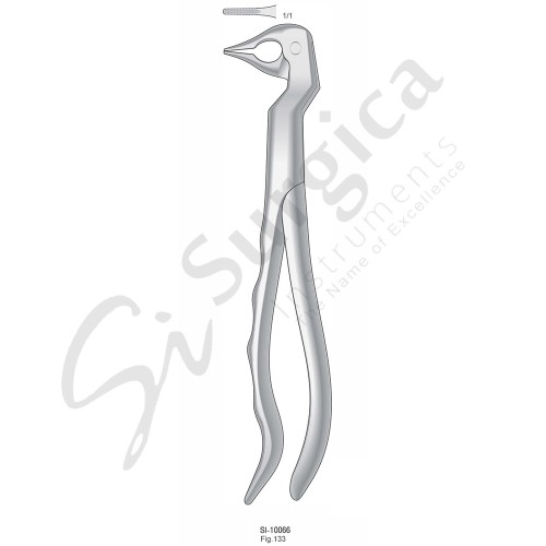 Extracting Forceps, Anatomical Handle Fig.133 Lower Very Fine Roots 