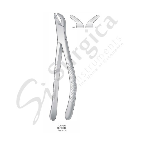 Extracting Forceps, American Pattern Fig.151 S Untere 