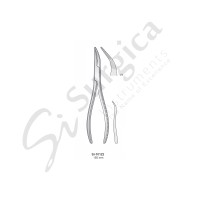 Extracting Forceps 165 mm Upper Roots, Universal 