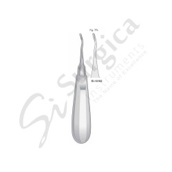 Apexo Root Elevator Fig. 77L 16 cm Serrated