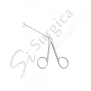 Mini McGee Micro Ear Forceps Curved To Right, Serrated 75 mm – 3 "