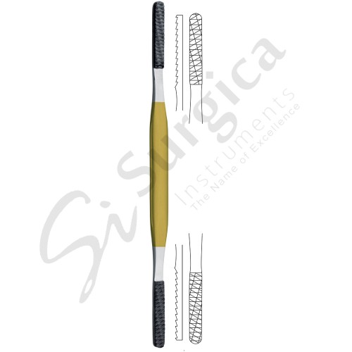 Fomon Nasal  Rasps with Tungsten Carbide 200 mm – 8 " Fig: 1 12 mm