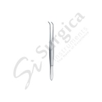 Cushing Tissue Forceps Curved 170 mm 1 x 2