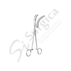 Mikulicz Clamp And Peritoneal Forceps Curved 200 mm Teeth 1 x 2