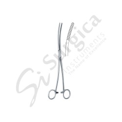 Bozemann Sponge Holding Forceps S-Curved 26 cm