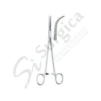 Heiss Haemostatic Forceps Extra Curved 200 mm