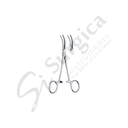 Dandy Haemostatic Forceps Curved to the Side 140 mm