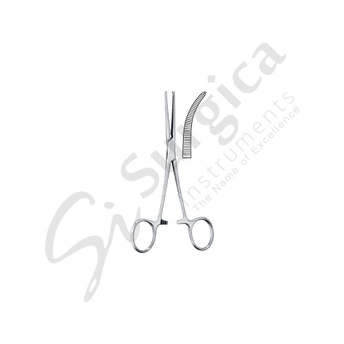 Kocher Haemostatic Forceps Delicate Pattern Curved 130 mm Teeth 1 x 2