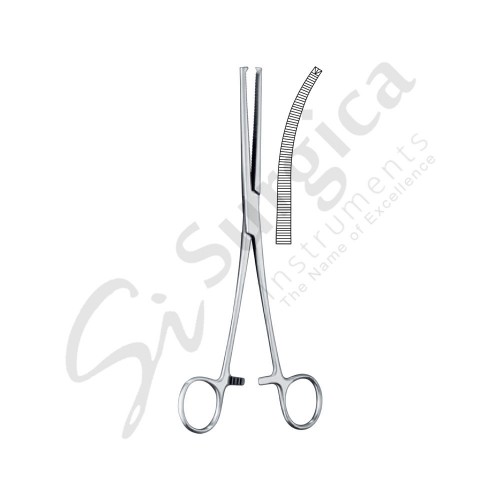 Ochsner-Kocher Haemostatic Forceps Curved 180 mm Teeth 1 x 2