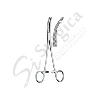 Heaney Hysterectomy Forceps Curved 210 mm 1 Teeth