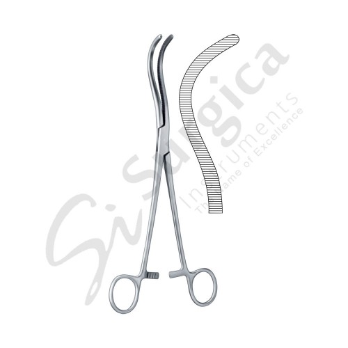 Guyon Kidney Pedicle And Gall Duct Forceps Curved 240 mm