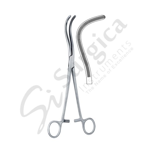 Guyon Kidney Pedicle Clamp Forceps Curved 230 mm - 9"