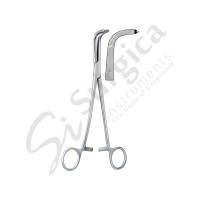Gray Kidney Pedicle And Gall Duct Forceps Curved 220 mm Fig. 1 Teeth 1 x 2