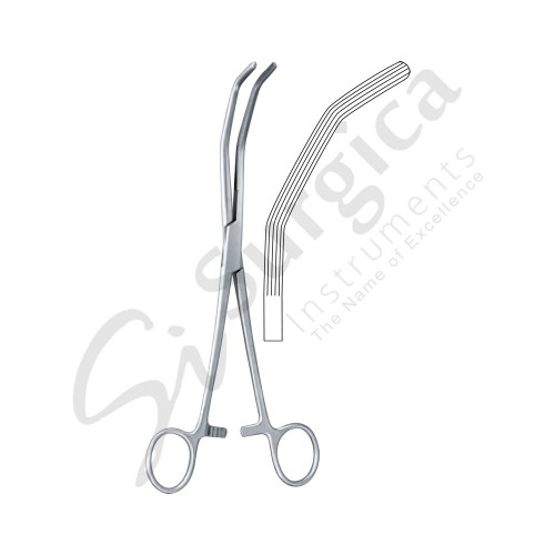 Herrick Kidney Pedicle And Gall Duct Forceps Curved 230 mm