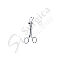 Robin Towel Forceps With Clip For Tube up to 5mm Ø 135 mm