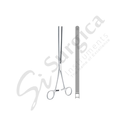 Mayo-Robson Atraumatic Intestinal Clamp Forceps Straight 250 mm