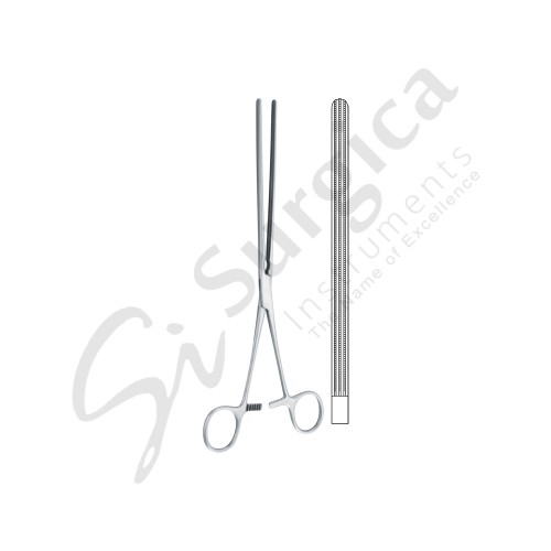 Kocher Atraumatic Intestinal Clamp Forceps Straight 250 mm