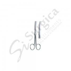 Fine Operating Scissors Curved 120 mm Sharp / Blunt 