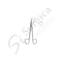 Quinby Fine Operating Scissors Curved 125 mm