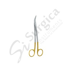 Dean TC Tonsil Scissors Curved, Saw Edge 170 mm