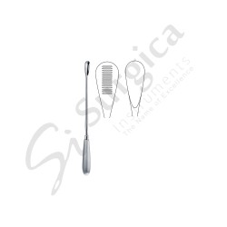 Cuzzi Ovum Curettes  Blunt, Back Serrated 18.0 mm 300 mm – 12 " 