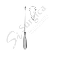 Recamier Uterine Curette Sharp, Malleable 340 mm–13 1/2 " Fig.13: 25 mm