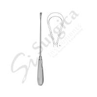 Recamier Uterine Curette Sharp, Rigid 340 mm–13 1/2 " Fig.15: 35 mm