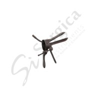 Cusco Vaginal Speculum with Smoke Evacuation Tube Black Small