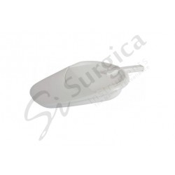 Plastic Bed Pan with Cover White