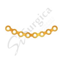 Orbital Plate With Gold Color 8 Hole