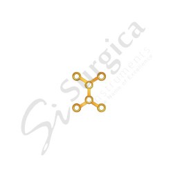 X Shape Plate 6 Hole Without Stem
