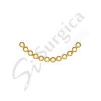 Orbital Plate With Gold Color 10 Hole