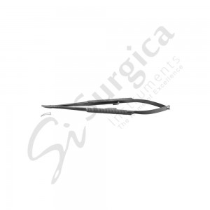 Barraquer Micro Needle Holder Curved 14 cm