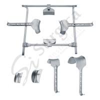 Franz Abdominal Retractor With 8 Interchangeable Blades Folding For Easy Storage