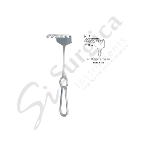 Ollier Retractor 225 mm – 8 3/4 " 36 mm – 60 mm